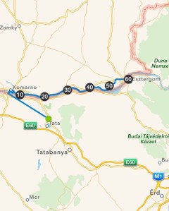 Tata - Esztergom 60,5 km
